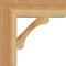 Ekena Millwork Legacy Block Rough Sawn Bracket, Western Red Cedar, 4"W x 16"D x 16"H BKT04X16X16LEC05RWR - alternate 4